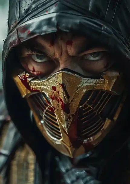 متال پوستر طرح بازی Mortal Kombat طرح اسکورپیون کد L1212