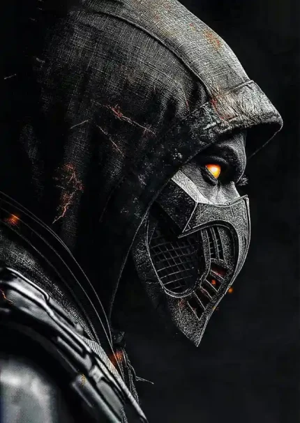 متال پوستر طرح بازی Mortal Kombat طرح اسکورپیون کد L1234