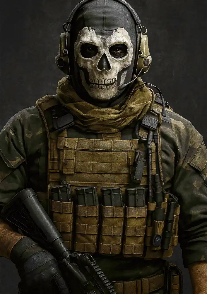 L1865-metalposter-01 متال پوستر طرح بازی Call Of Duty کد L1865 - Image 1