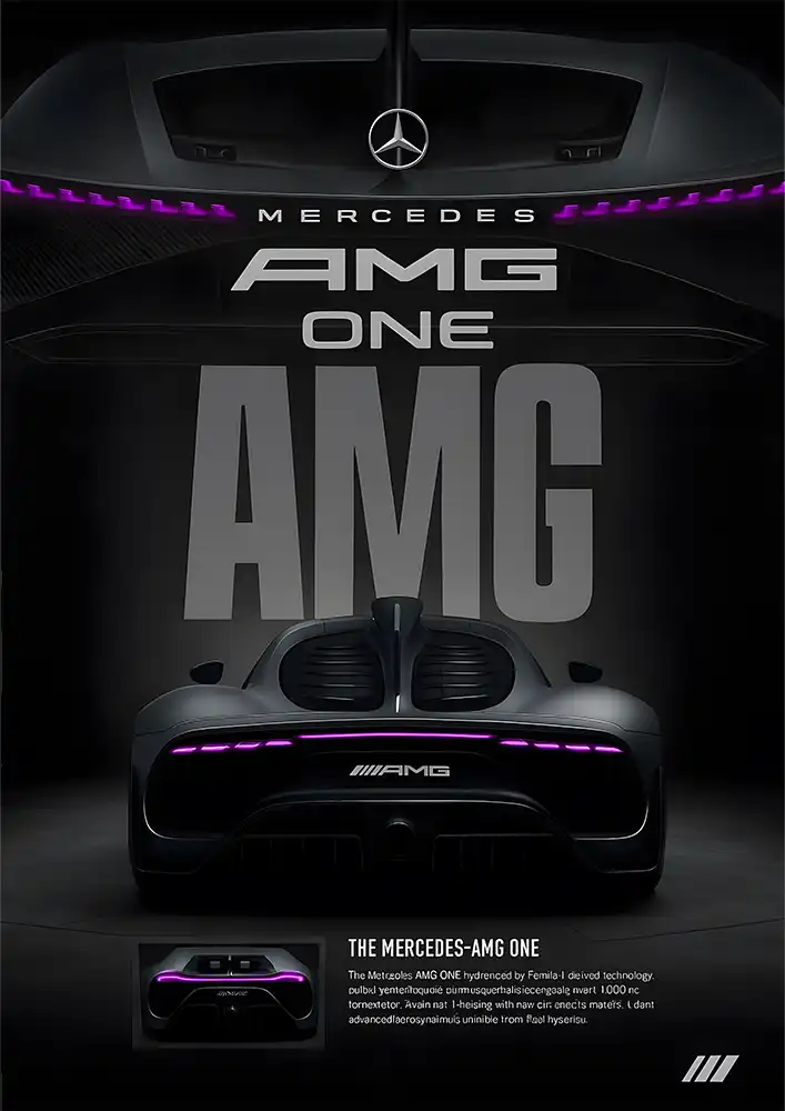 L1947-metalposter-01 متال پوستر طرح ماشین Mercedes Benz AMG کد L1947 - Image 1