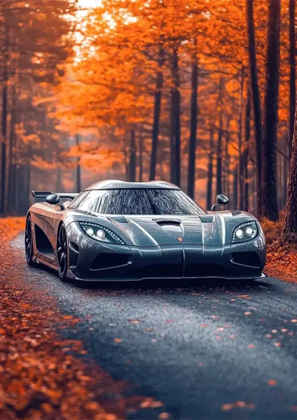 متال پوستر طرح ماشین Koenigsegg Agera کد L2305
