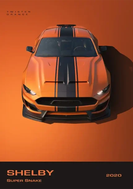 متال پوستر طرح ماشین 2020 Ford Mustang Shelby کد L2319