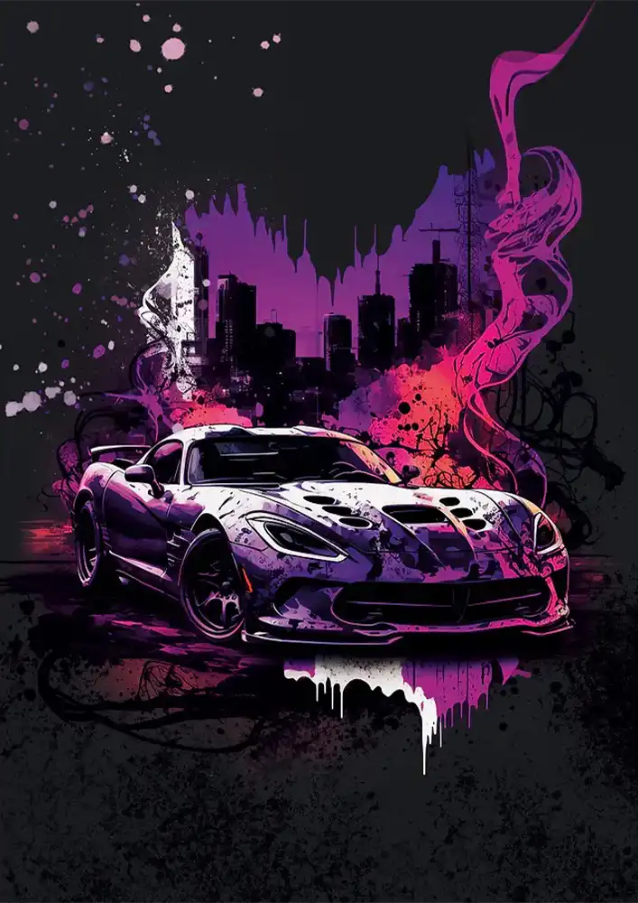 L2322-metalposter-01 متال پوستر طرح ماشین کد L2322 - Image 1