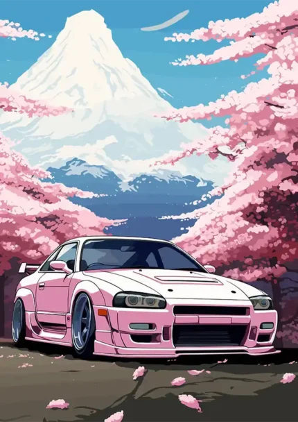 متال پوستر طرح ماشین Nissan Skyline کد L2341