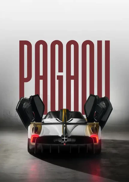 متال پوستر طرح ماشین Pagani Huayra کد L2343
