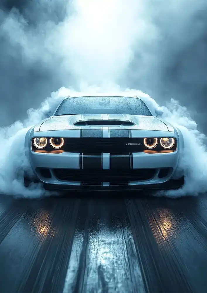 L2348-metalposter-01 متال پوستر طرح ماشین Dodge Challenger SRT Hellcat کد L2348 - Image 1
