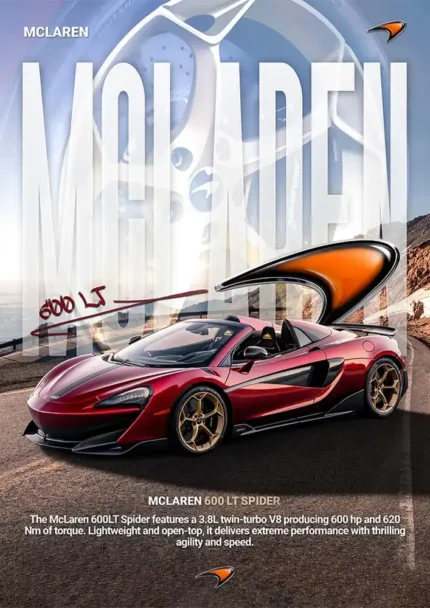 متال پوستر طرح ماشین McLaren 600LT کد  L2350