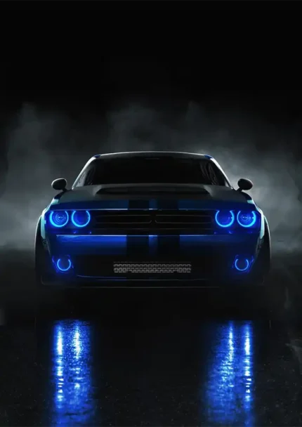 متال پوستر طرح ماشین Dodge Challenger SRT Hellcat کد L2357