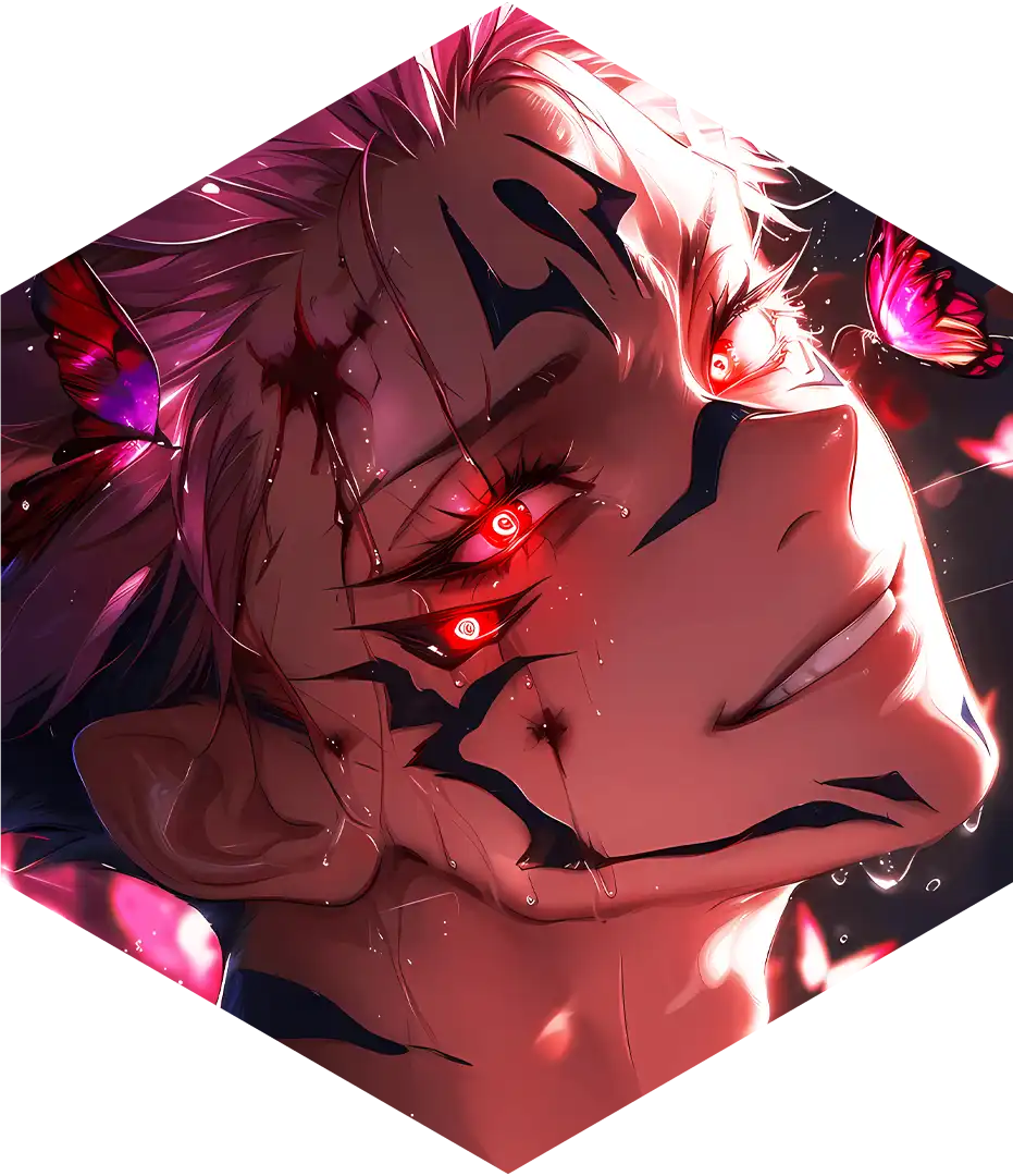 L6043 متال پوستر شش ضلعی طرح سوکونا کد L6043 - Image 1