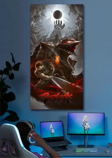 متال پوستر طرح انیمه Berserk کد L8045