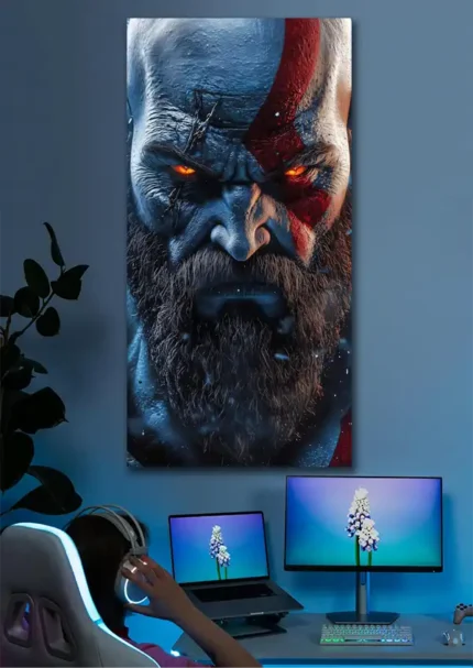 متال پوستر طرح بازی God Of War کد L8024