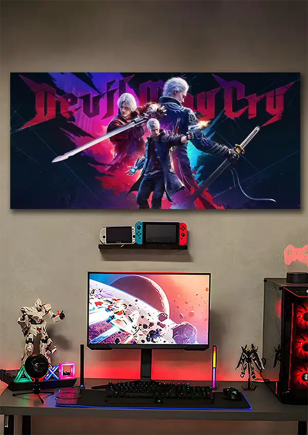 lksvkp;jfsz متال پوستر طرح بازی Devil My Cry کد L8027 - Image 1