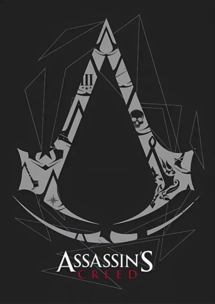 متال پوستر طرح بازی Assassins کد L2368