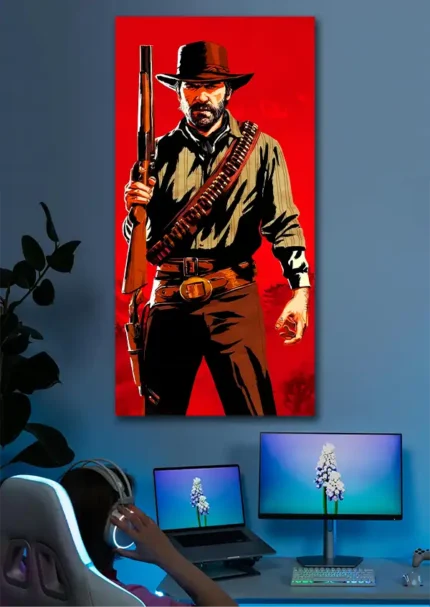 متال پوستر طرح Red Dead Redemption کد L8013