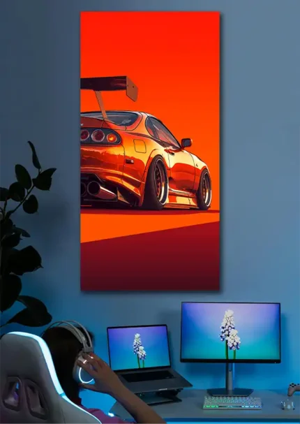 متال پوستر طرح Toyota Supra کد L8003