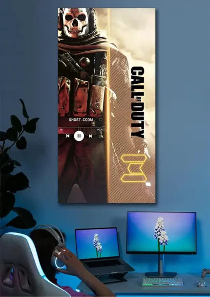 متال پوستر طرح Call Of Duty کد L8004