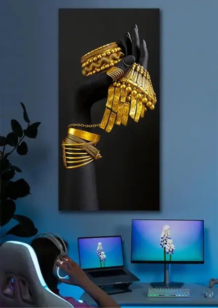 متال پوستر طرح African Woman کد L8005