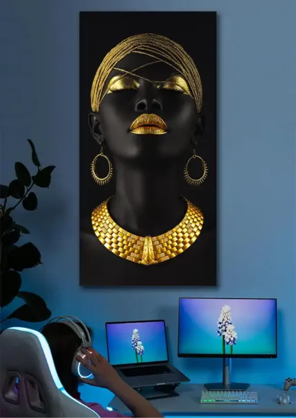 متال پوستر طرح African Woman کد L8010